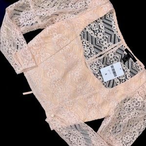 Elegant Lace Crop Top